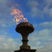 Газовая горелка апс (газ-контроль) (1629) сертификат - автомат вечный огонь ø 154 мм. ветроустойчивая в Грязях