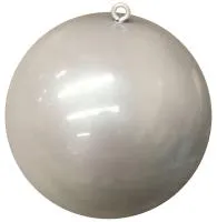 Новогодний шар белый (518857) ∅ 250 мм. Грязи 