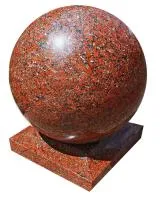 Декоративный шар из красного гранита (518208) в Грязях