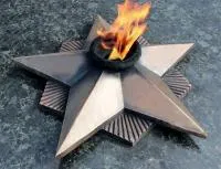 Вечный огонь СССР литая бронза патина в Грязях (518554)