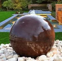 Сфера КОРТЕН - ШАР ФОНТАН 3D (518902) ∅ 850 мм. Грязи